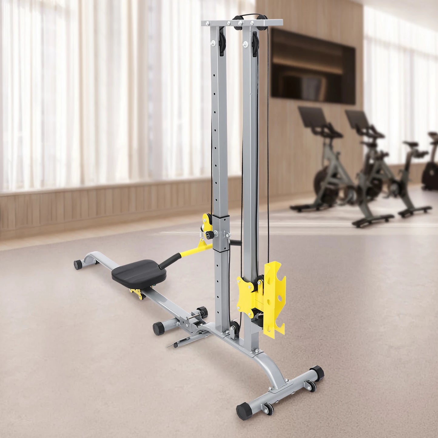 Multifunctional Fitness Rack Adjustable Height Strength Training