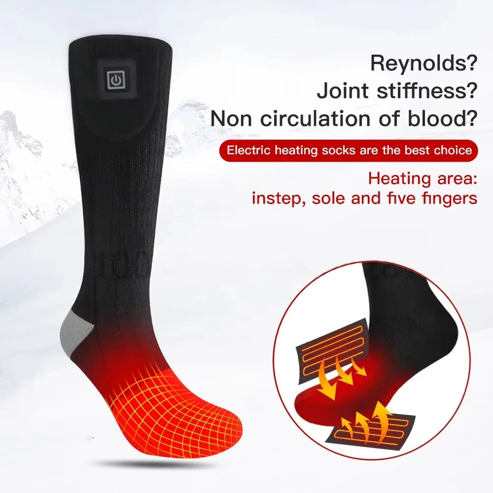 5℃ Electric Heated Socks with Battery Case