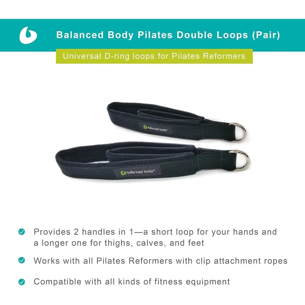Double Loops Foot & Hand Straps for Pilates Equipment
