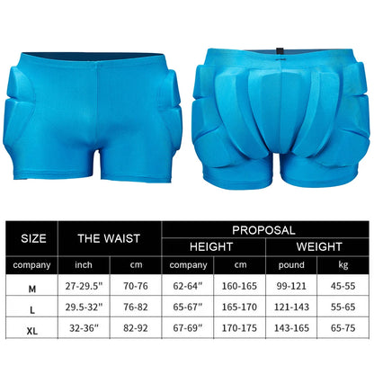 Outdoor Sports Padded Shorts Shock Absorb Tailbone Ski Gear