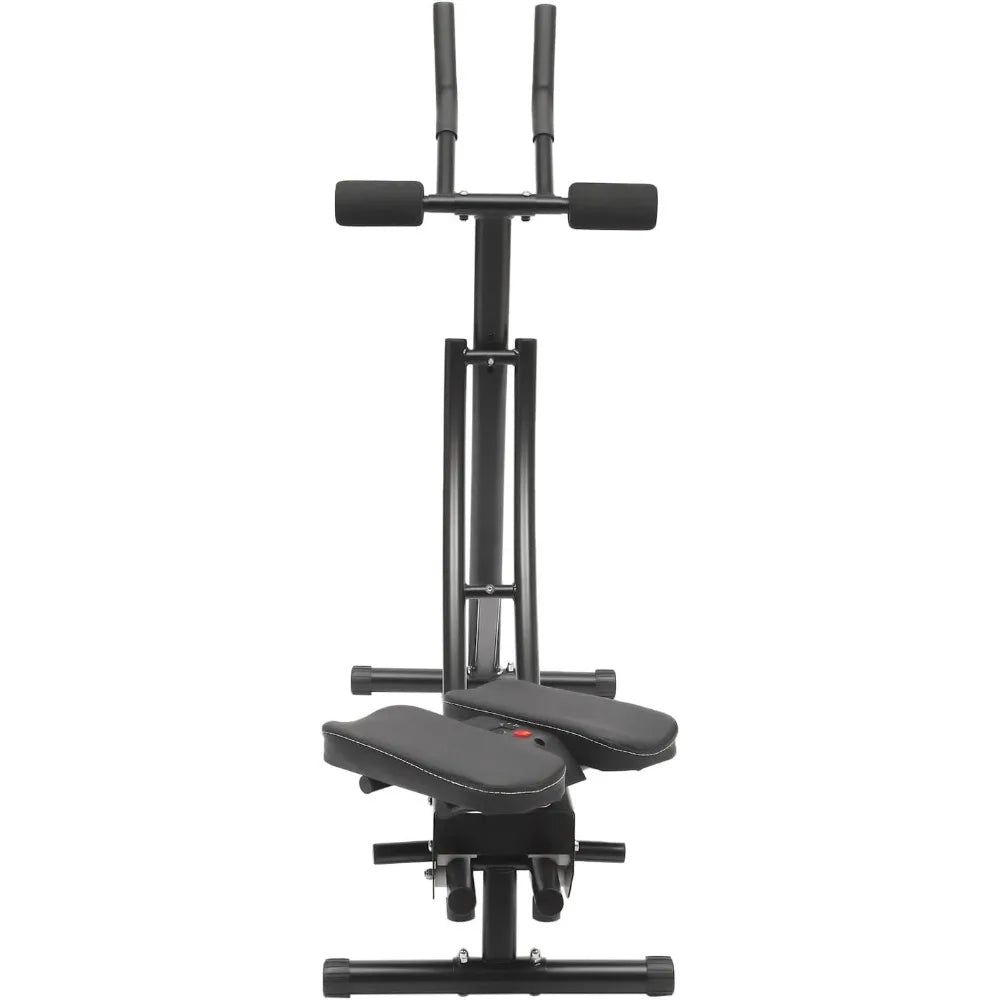 Ab Workout Equipment – Foldable Abdominal Cruncher with LED Monitor
