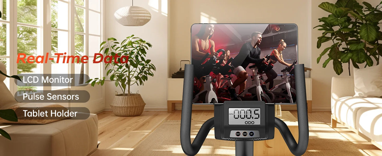 FITNESS Exercise Bike, Stationary Bike for Home, Indoor Cycling Exercise Equipment