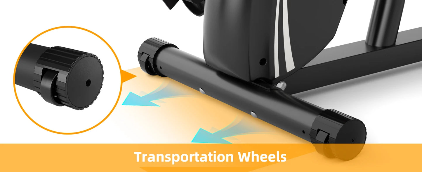 Recumbent Exercise Bike for Adults & Seniors – Magnetic Resistance