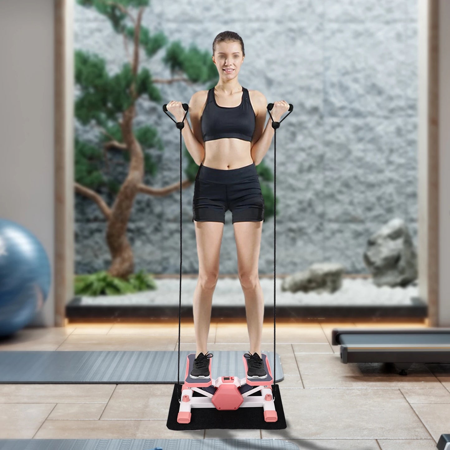 Mini Stepper for Exercise Home Workout Equipment Pink