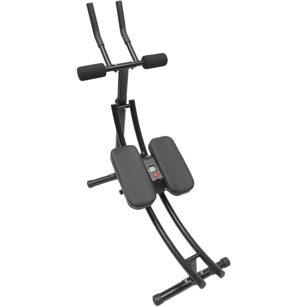 Ab Workout Equipment – Foldable Abdominal Cruncher with LED Monitor