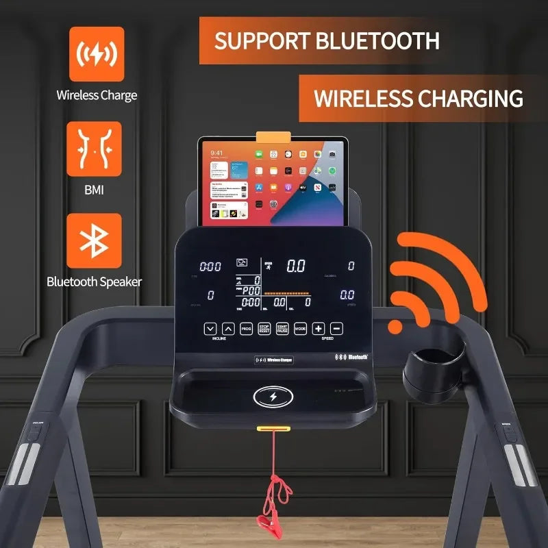 Folding Treadmill with LCD Display for Home