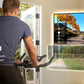 Upright Elliptical Full-Body Exerciser with Pulse Sensors
