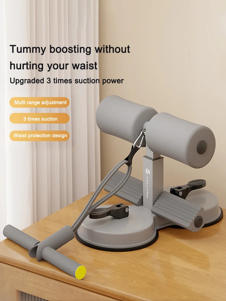 Workout Abs Trainer with 2 Suction Cups – Adjustable Self-Suction Ab Machine