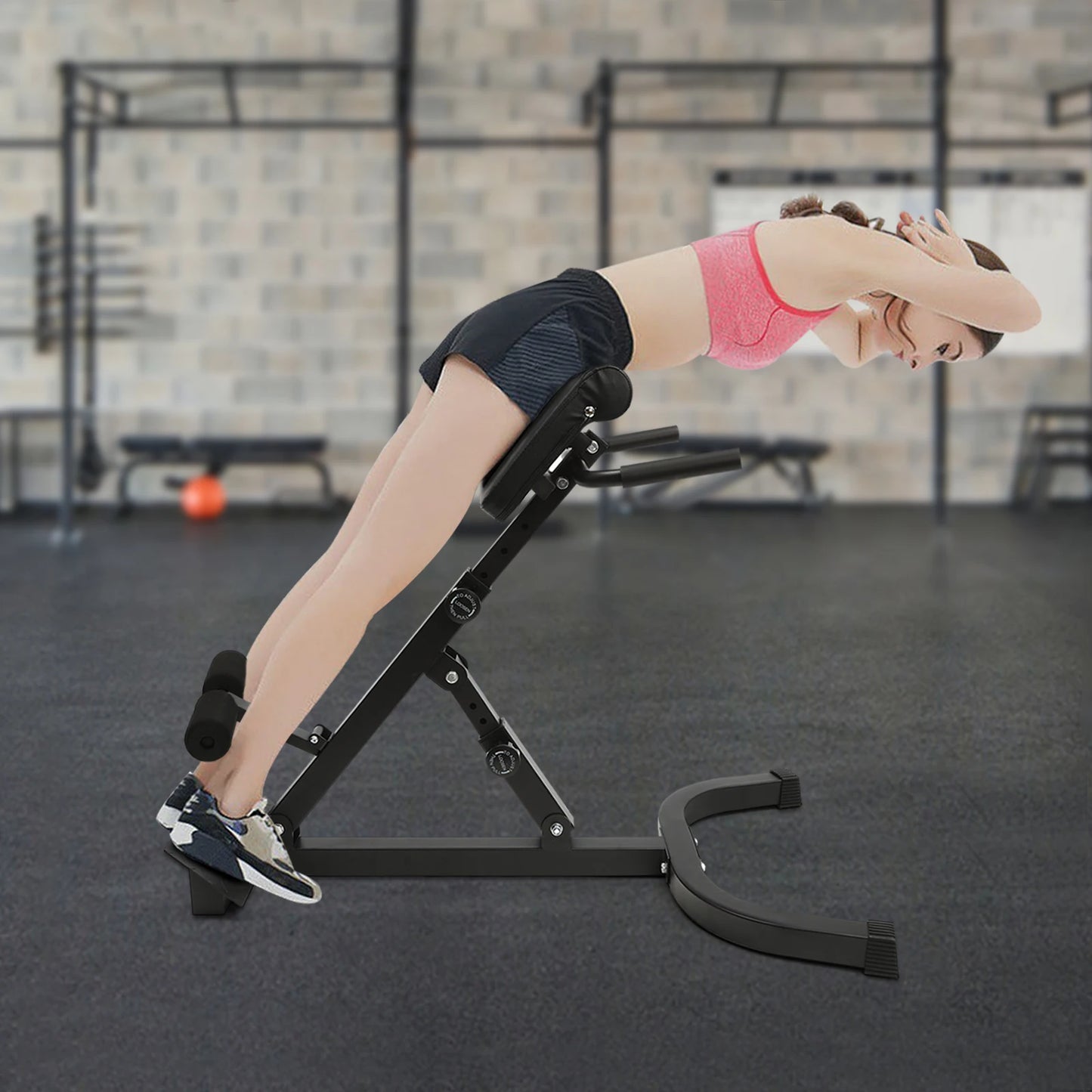 Adjustable Sit-Up Bench & Roman Chair – Multi-Function Fitness Stool (150kg/330lbs Capacity)