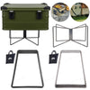 Camping Folding Cooler Box Stand Aluminum Alloy Ice Box Holder