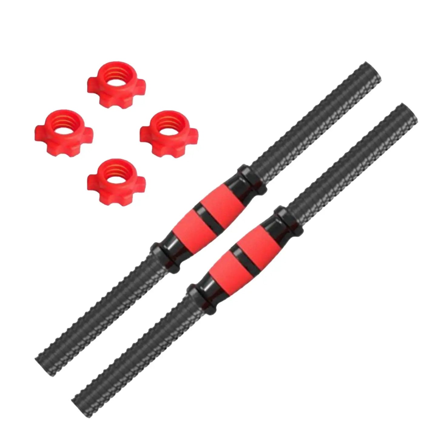 2Pcs Stainless Steel Dumbbell Bars Set for Home Gym