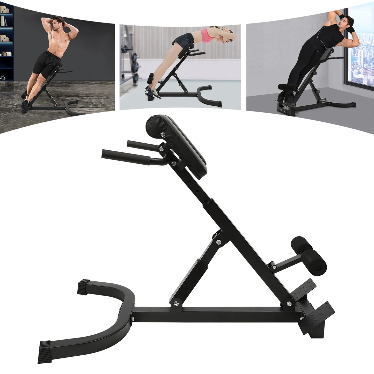 Adjustable Sit-Up Bench & Roman Chair – Multi-Function Fitness Stool (150kg/330lbs Capacity)