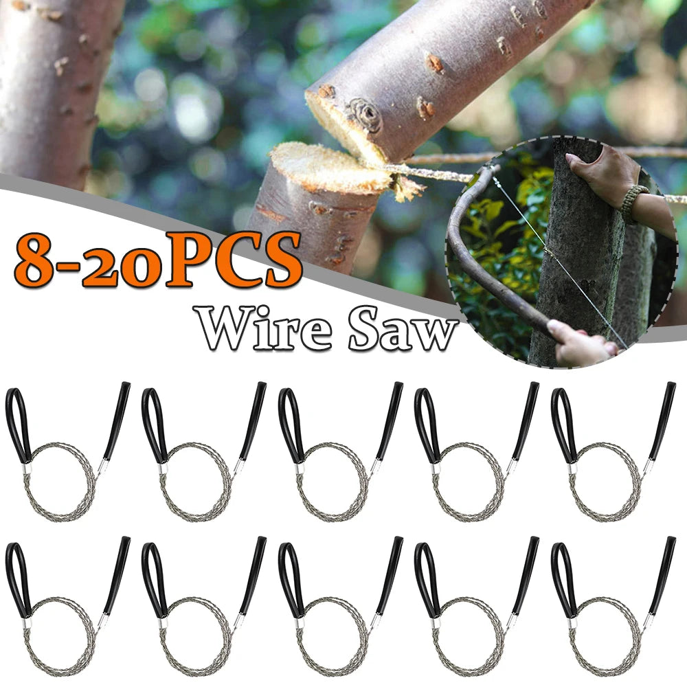8-20PCS Outdoor Pocket Saw Stainless Steel Survival Tool