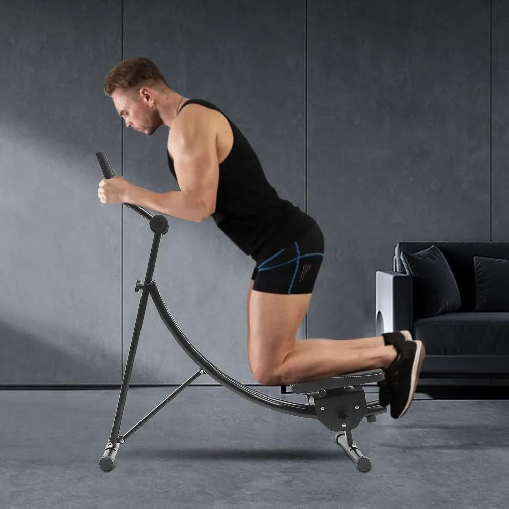 Ab Workout Equipment – Foldable Abdominal Cruncher with LED Monitor
