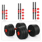2Pcs Stainless Steel Dumbbell Bars Set for Home Gym