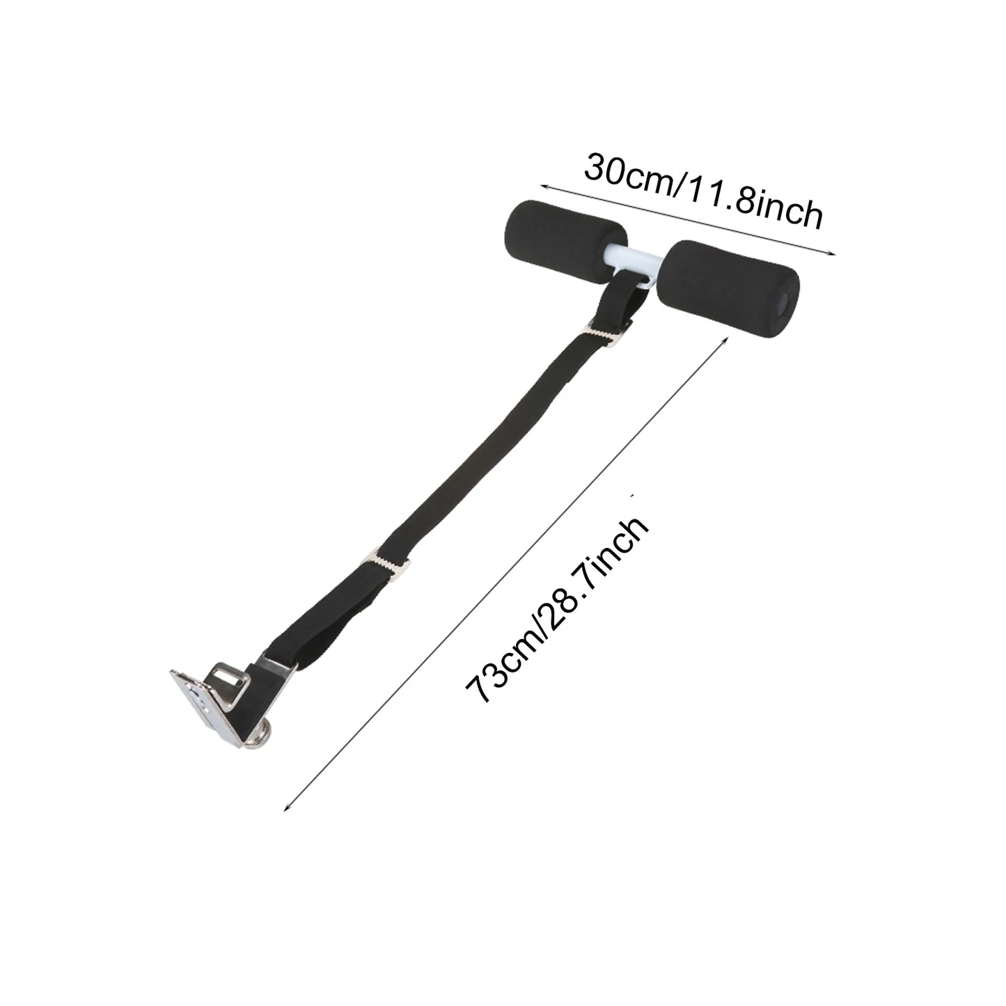 Bed Sit Up Exercise Bar for Home Fitness (Black)