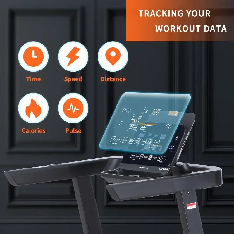 Folding Treadmill with LCD Display for Home