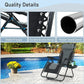 Folding Camping Chair 350 LBS Support Portable Grey