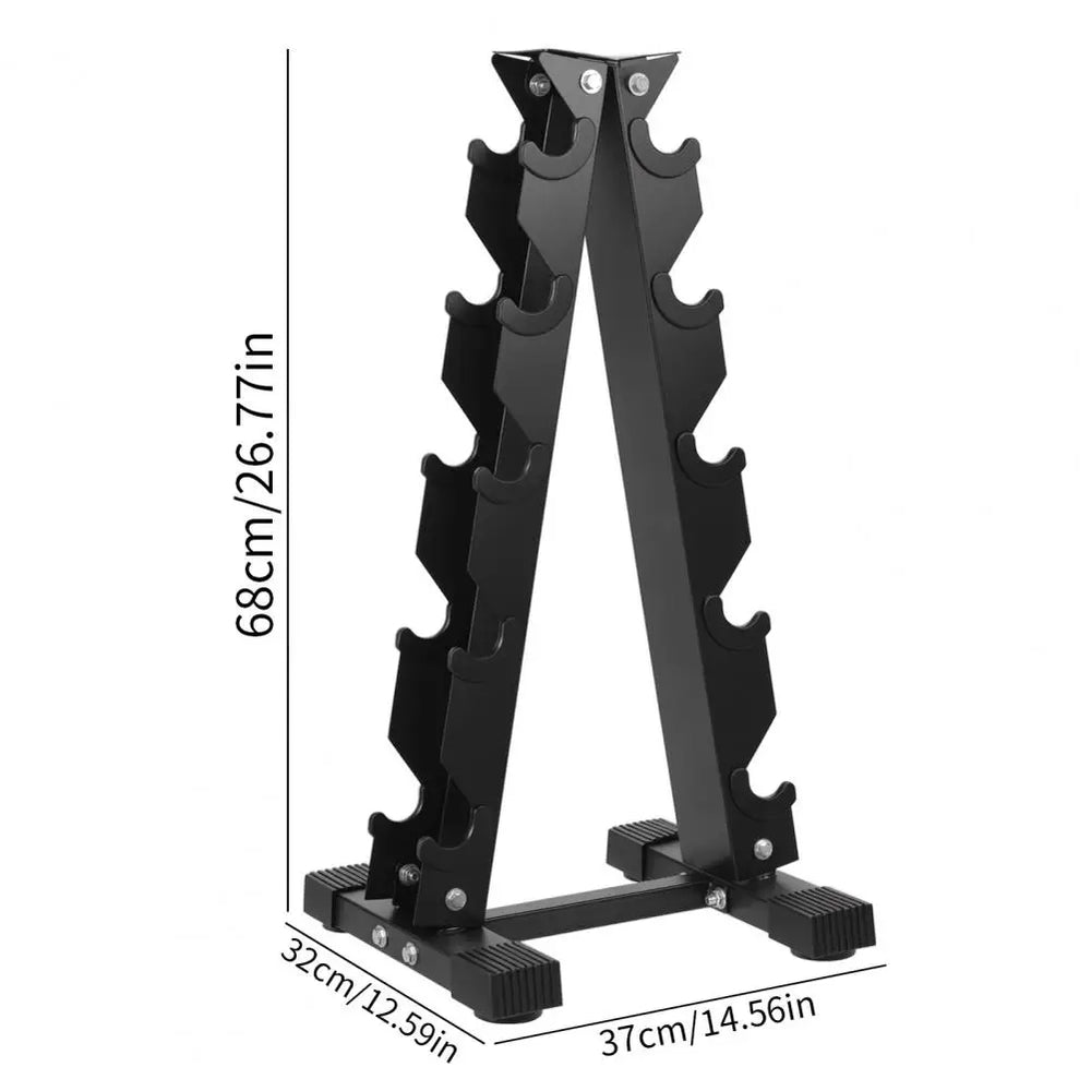 5-Tier Dumbbell Rack – Home Gym Weight Storage Organizer
