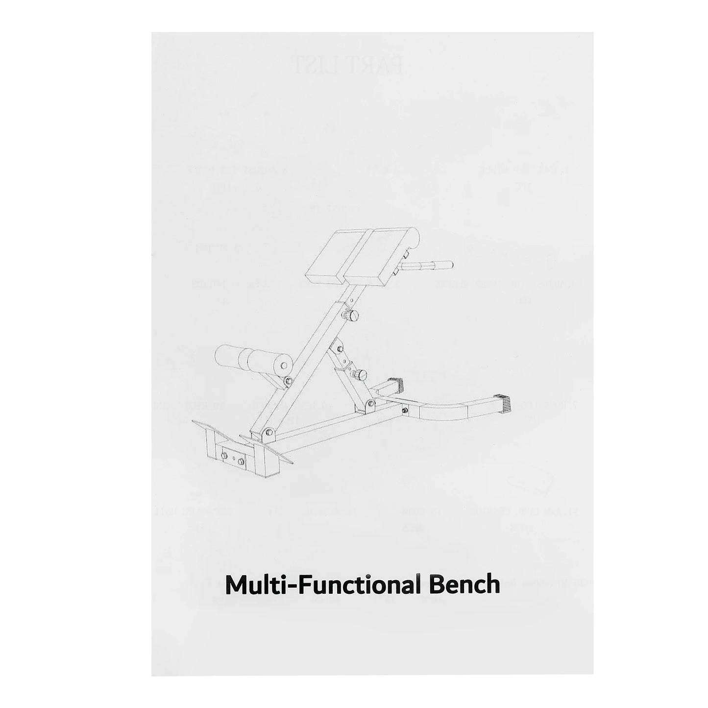Adjustable Sit-Up Bench & Roman Chair – Multi-Function Fitness Stool (150kg/330lbs Capacity)