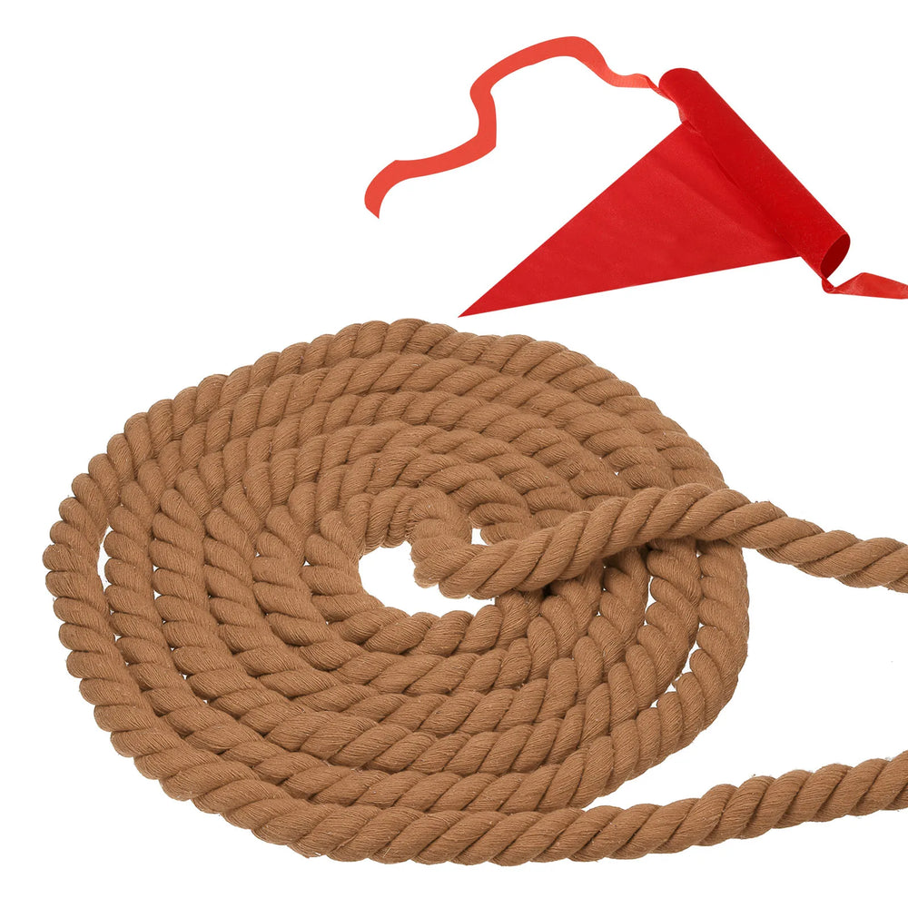 20-Foot Tug of War Rope – Cotton Yard Game with Center Flag