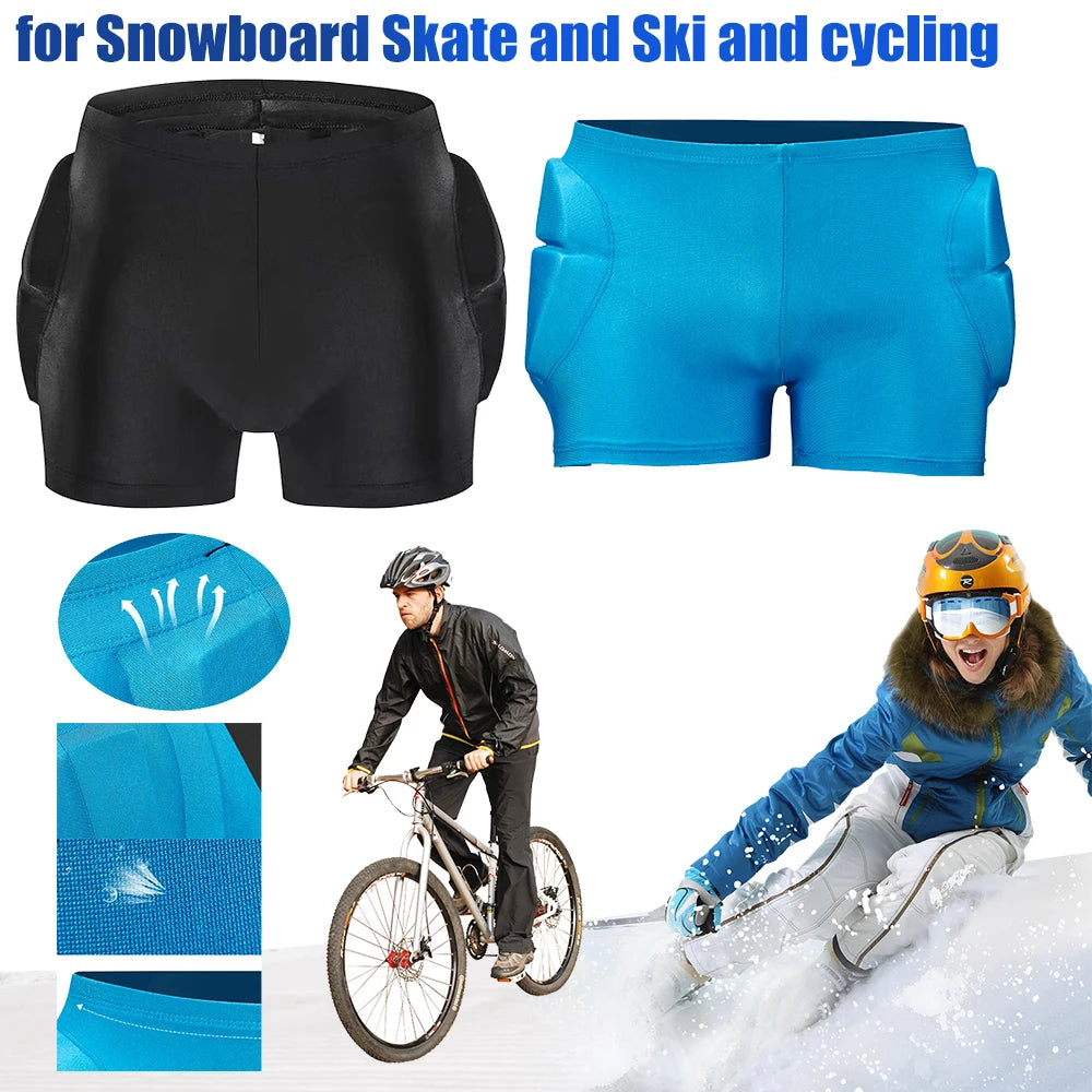 Outdoor Sports Padded Shorts Shock Absorb Tailbone Ski Gear