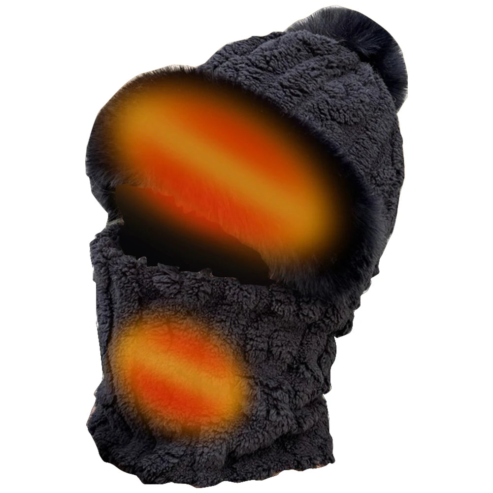 Electric Heating Hat Balaclava for Winter Cycling and Skiing