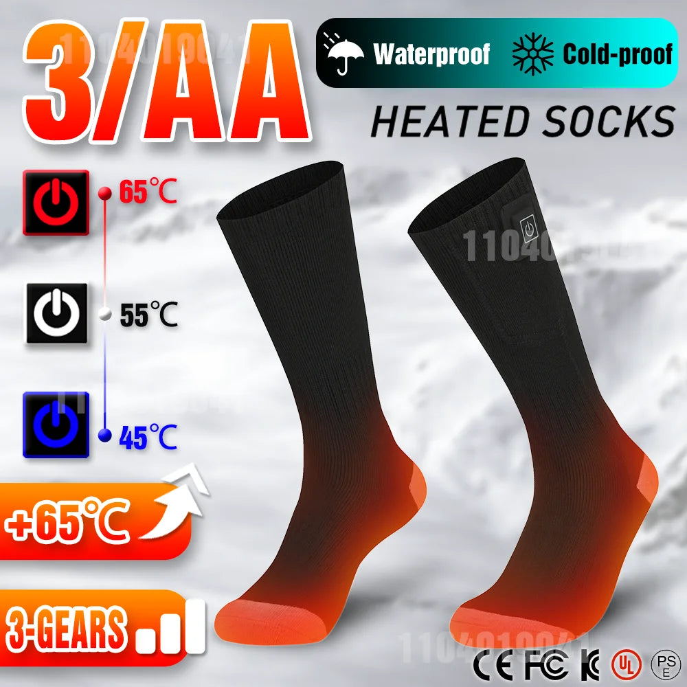 5℃ Electric Heated Socks with Battery Case