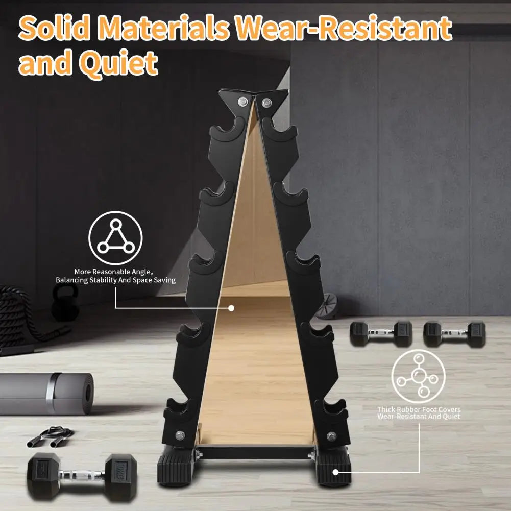 5-Tier Dumbbell Rack – Home Gym Weight Storage Organizer