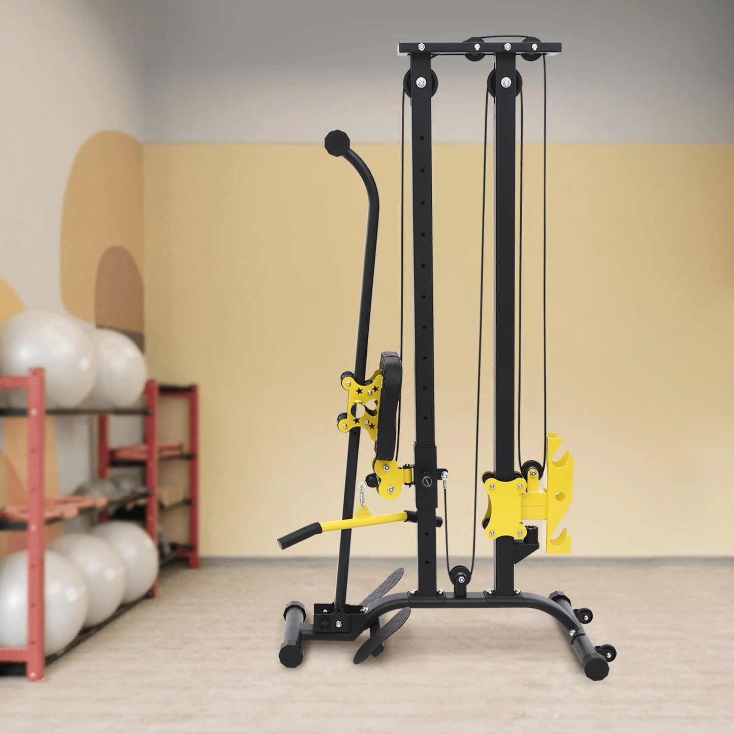 Multifunctional Fitness Rack Adjustable Height Strength Training